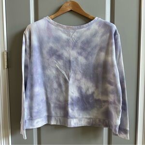 Splendid Waffle Knit Tie Dye Long Sleeve T Shirt M